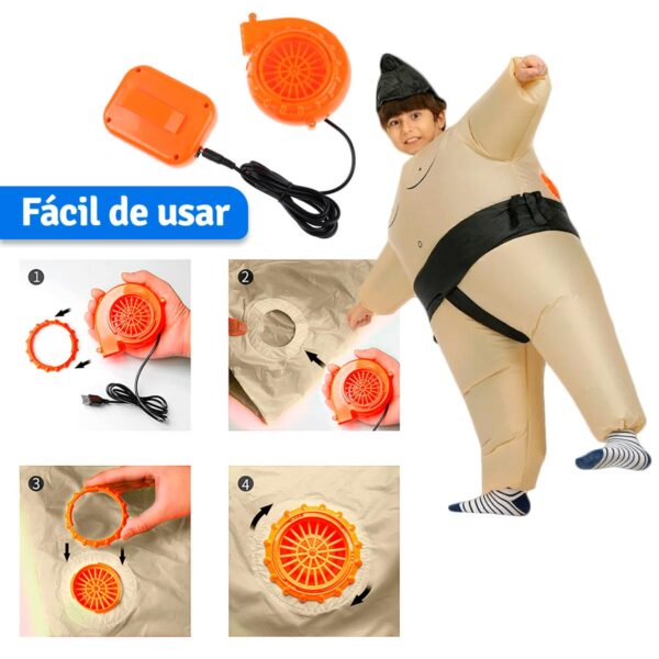 disfraz de sumo inflable ninos